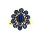 Pre Owned 18ct Sapphire Cluster Ring ZT51